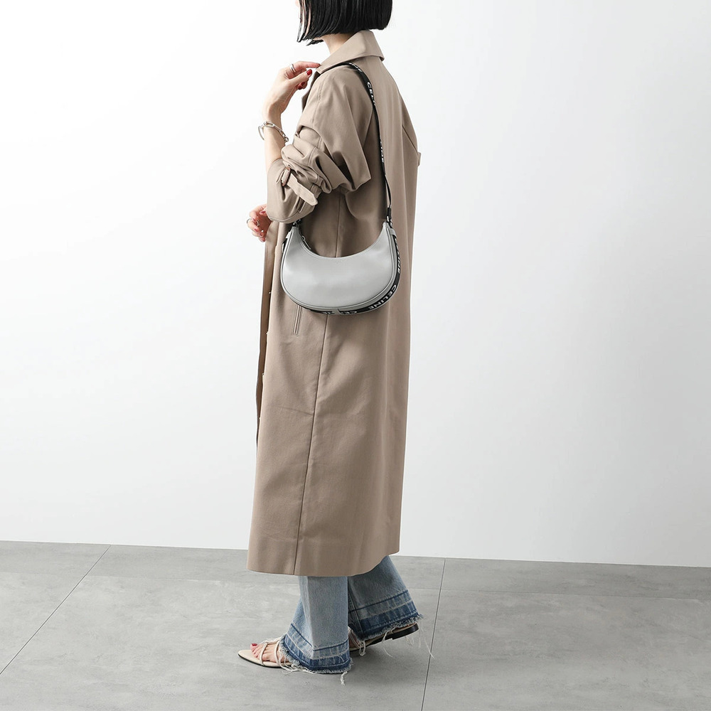 Celine AVA Shoulder Bag Handbag Crossbody Jacquard Pale Gray